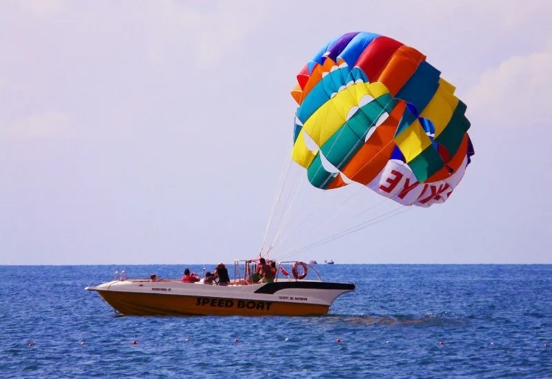 Parasailing in Goa at Baina Beach