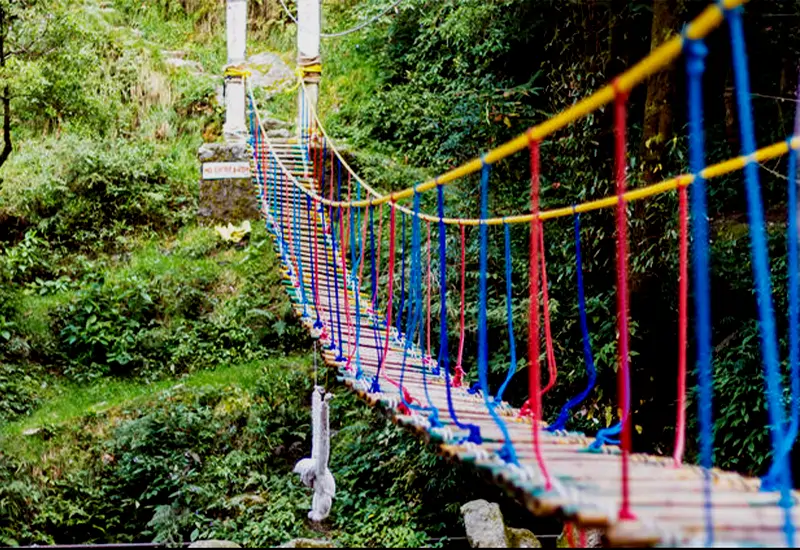 Bamboo Bridge in Khajjiar, Himachal Pradesh