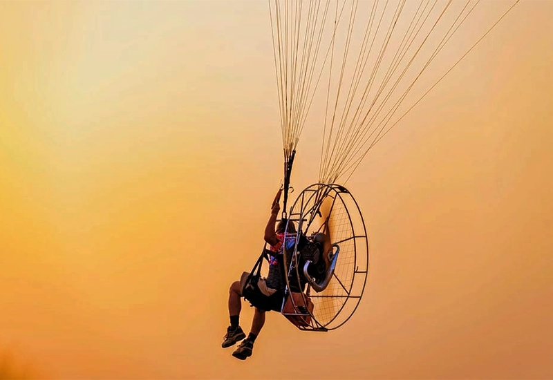 Powered Paragliding in Diu (Diwali Special)