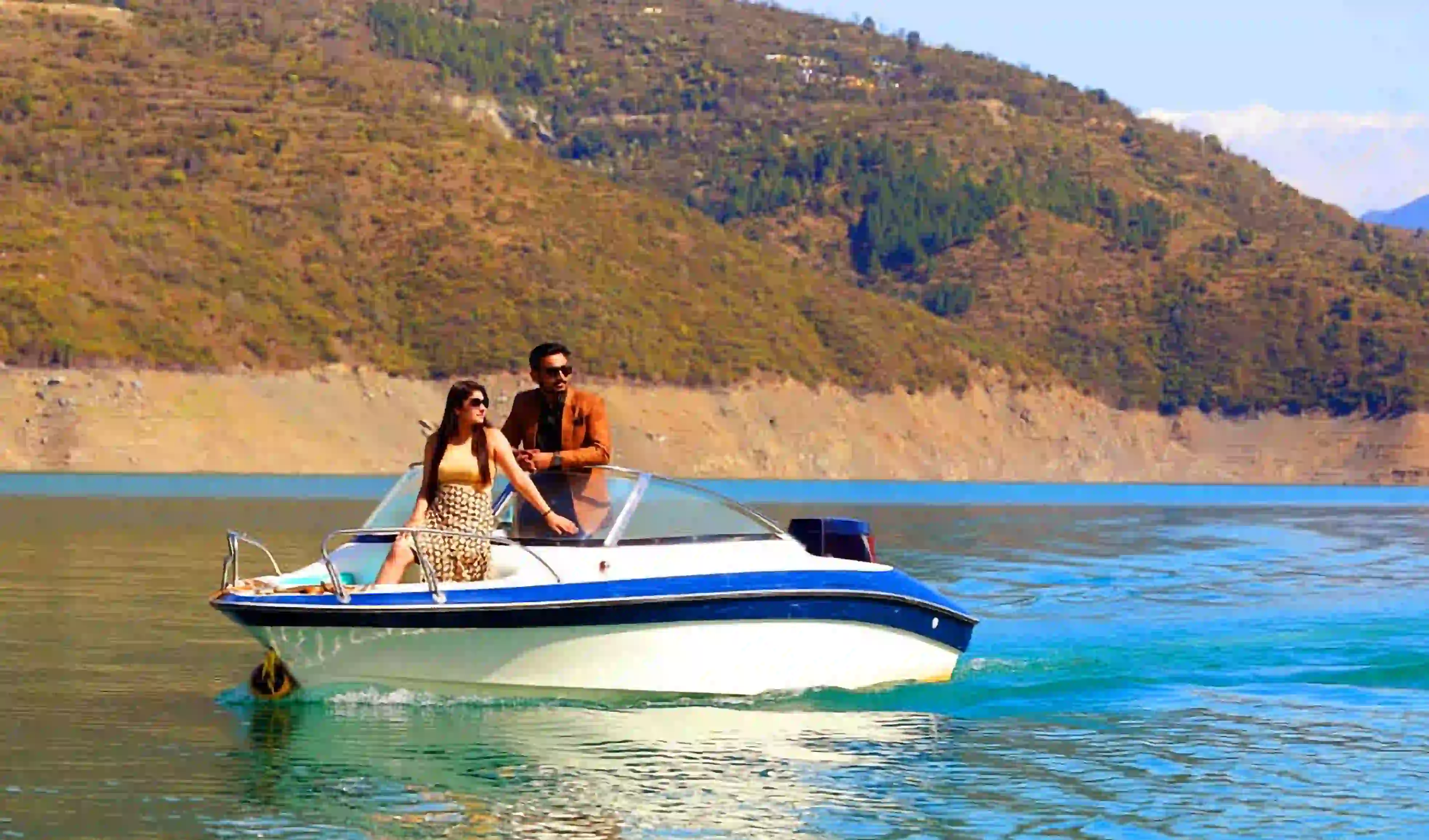 Speed Boat in Tehri Lake near Rishikesh