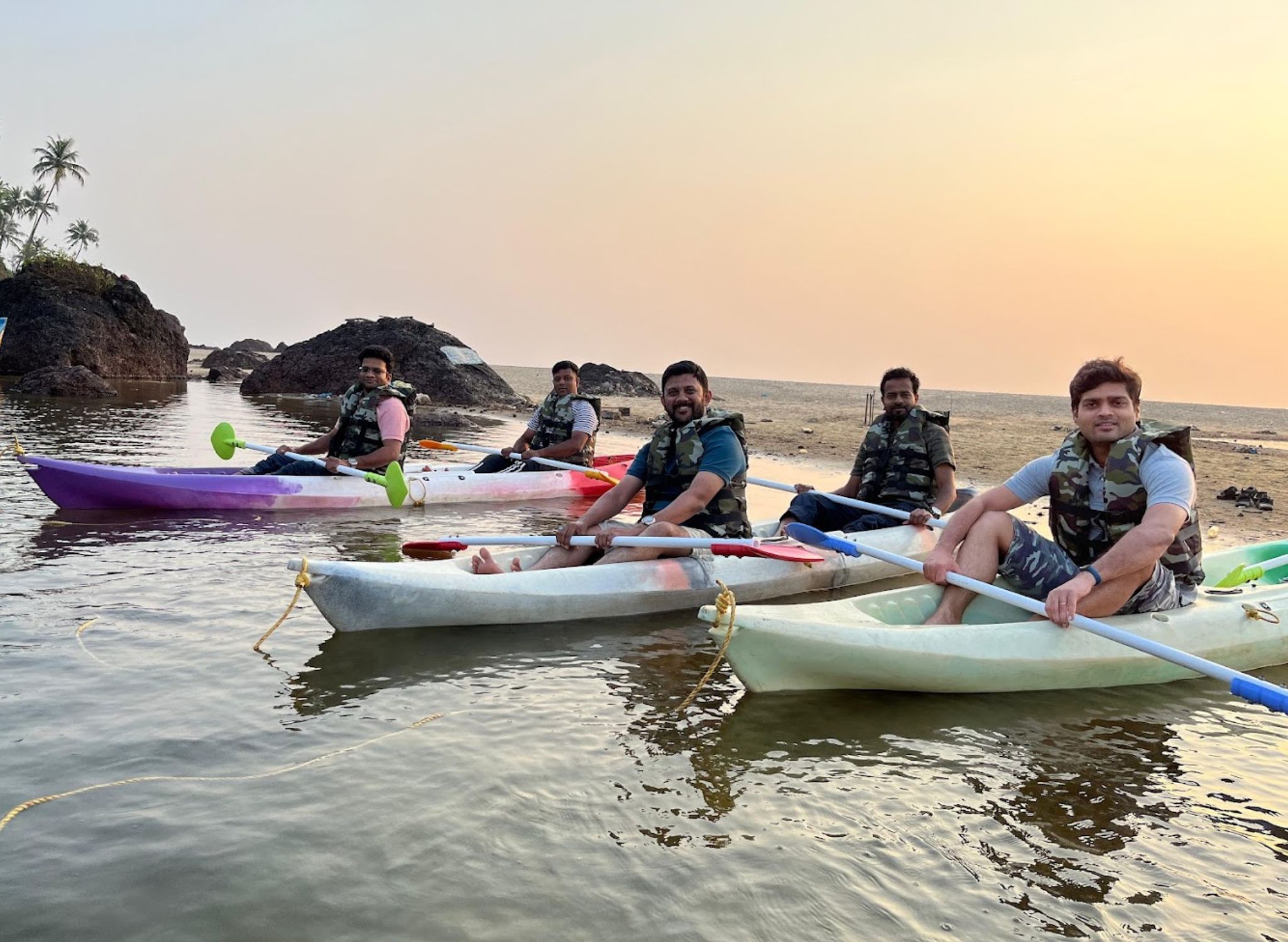 Kayaking in Khavane Beach