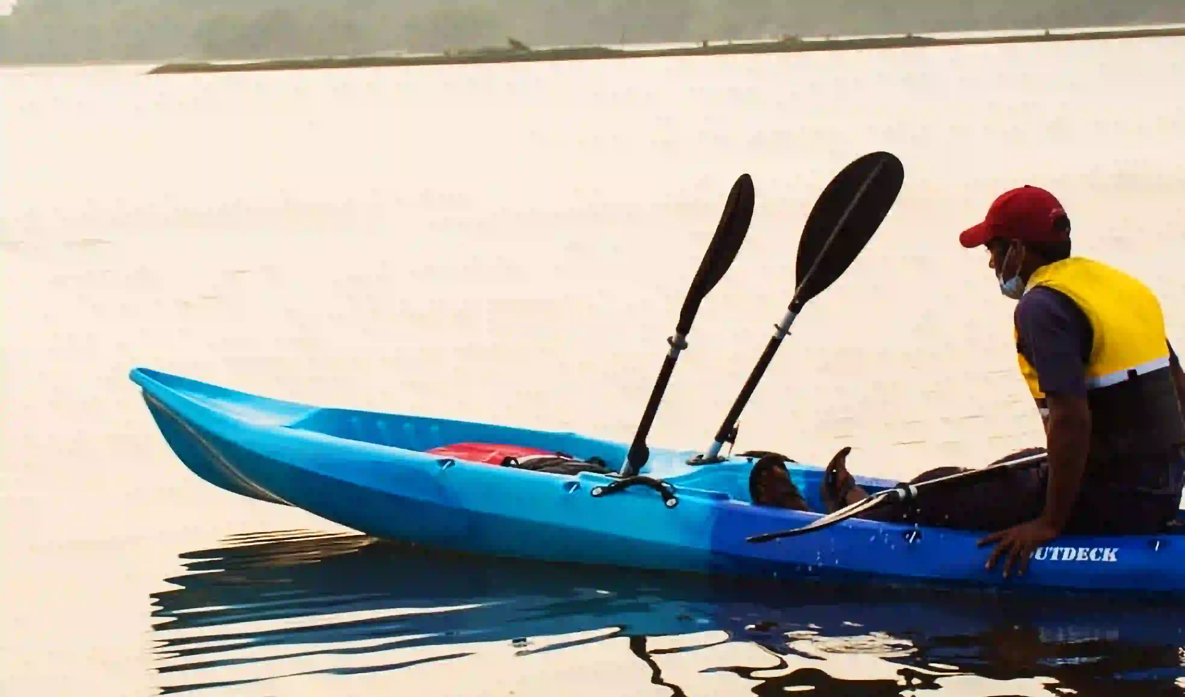 Kayaking in Papanasam Beach, Varkala