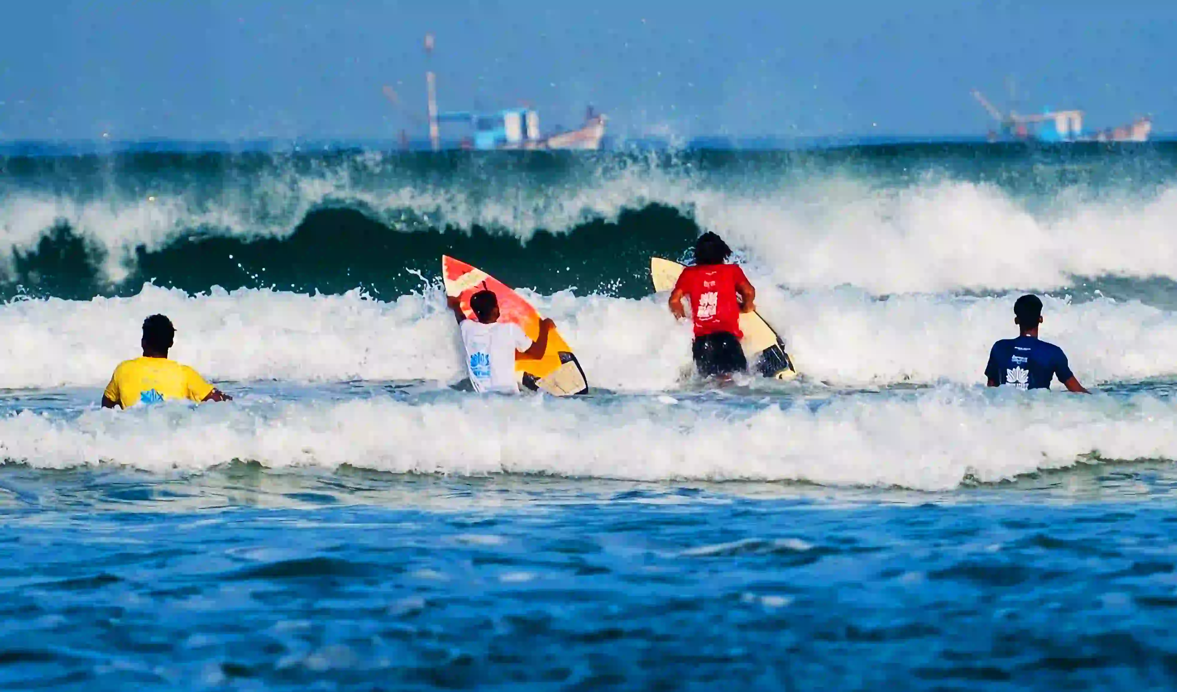 Surfing in Mulki, Mangalore