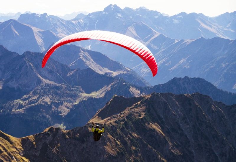 Paragliding in Kotabagh, Nainital
