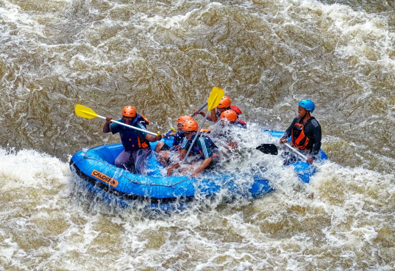 Rafting At Valpoi River In Goa