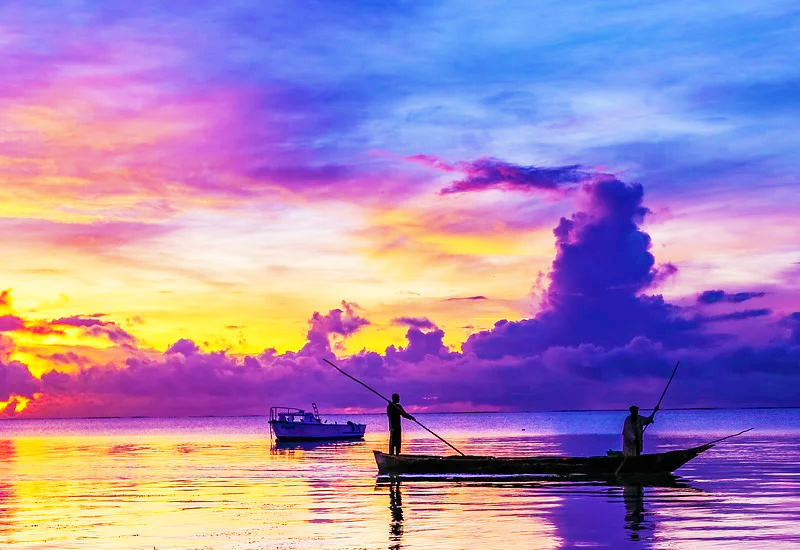 Boating in Shnongpdeng, Dawki