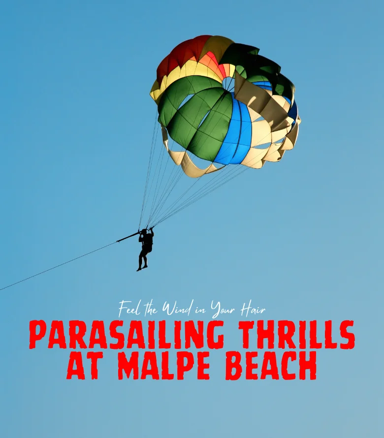 Parasailing in Malpe Beach, Kapu (Udupi)