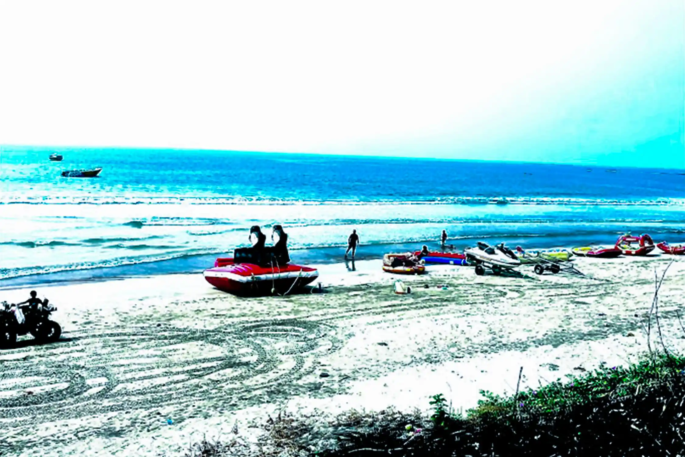 Sofa Boat Ride in Aravi Beach