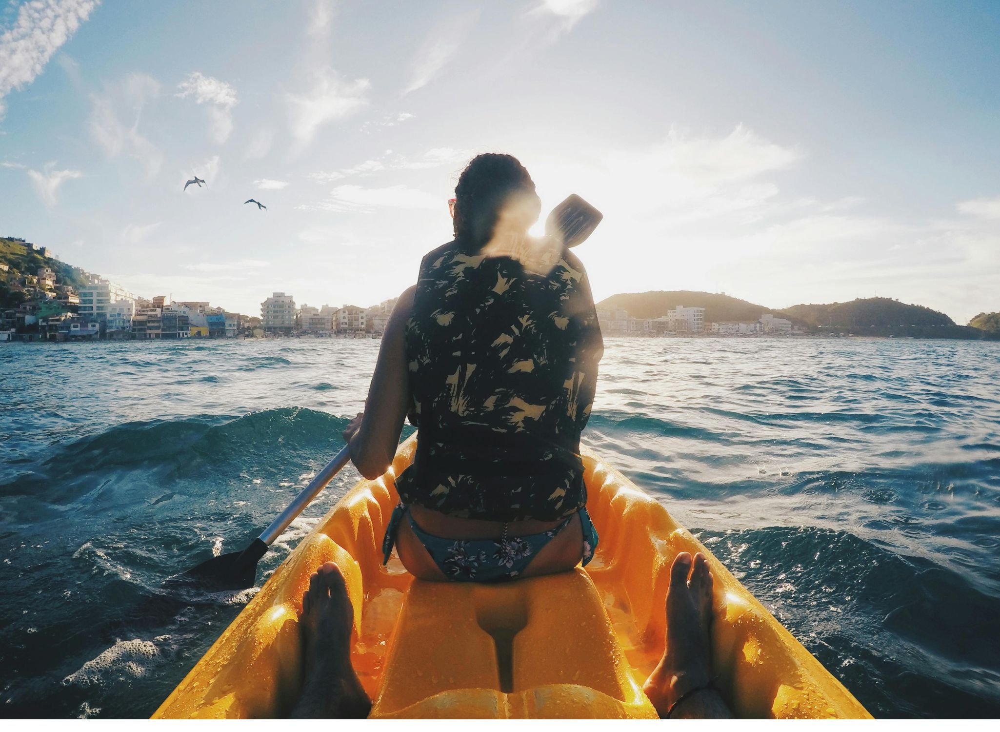 Kayaking in Mobor beach