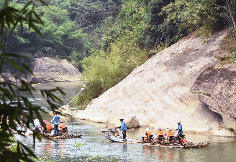 Bamboo Raft in Munnar