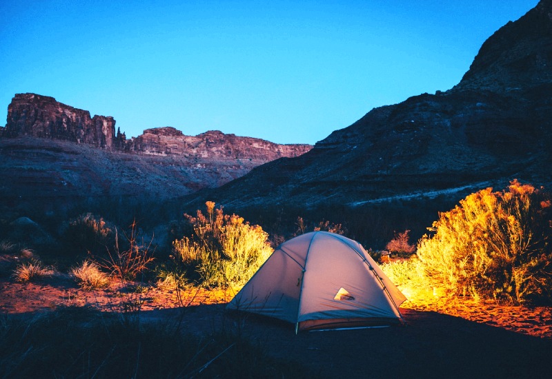 Camping near Vaverle Dam