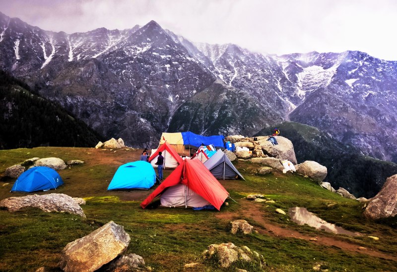 Camping near Vaverle Dam