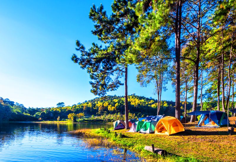 Camping in Devkund Waterfall