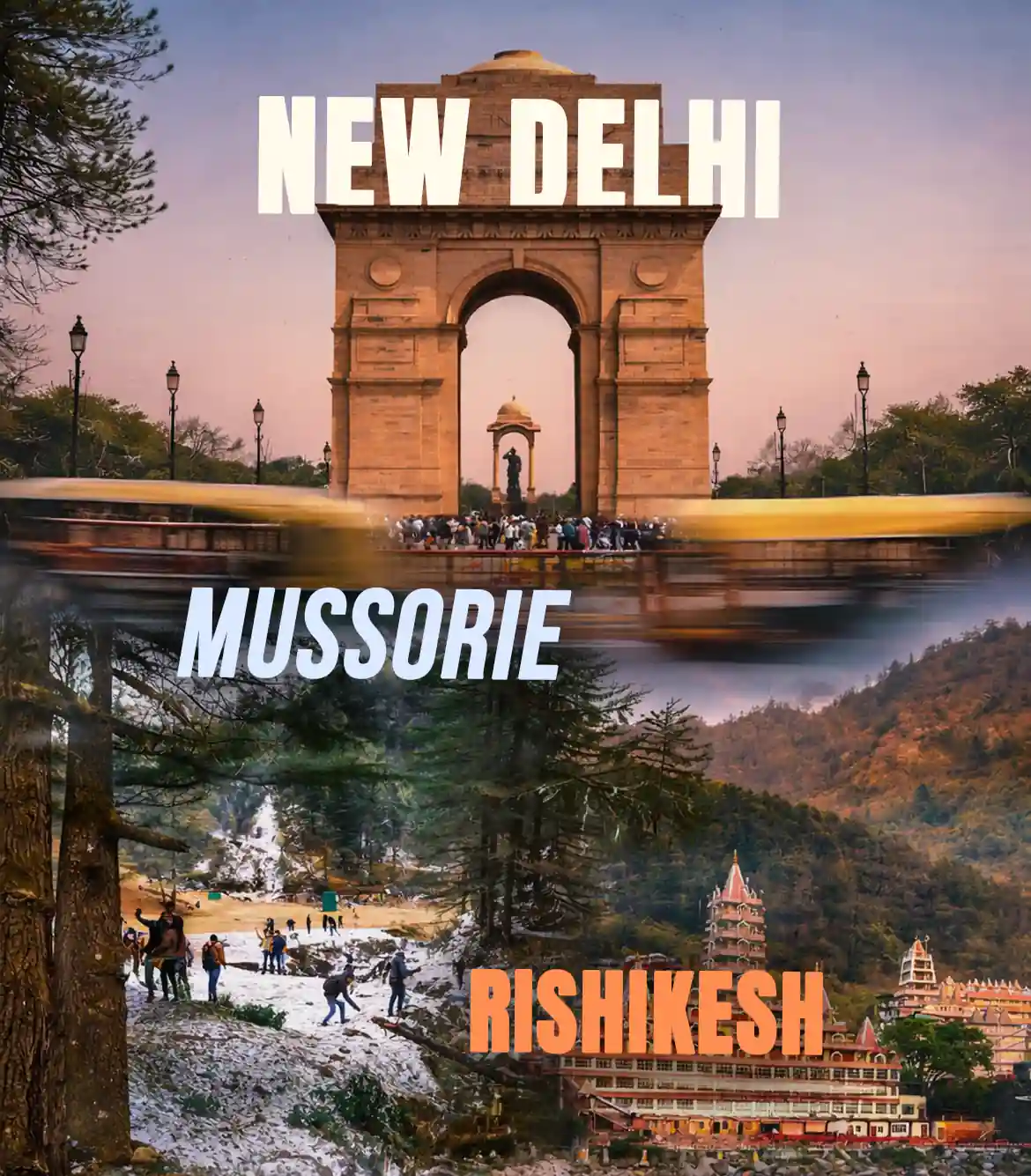 Delhi Mussoorie Rishikesh Tour Package