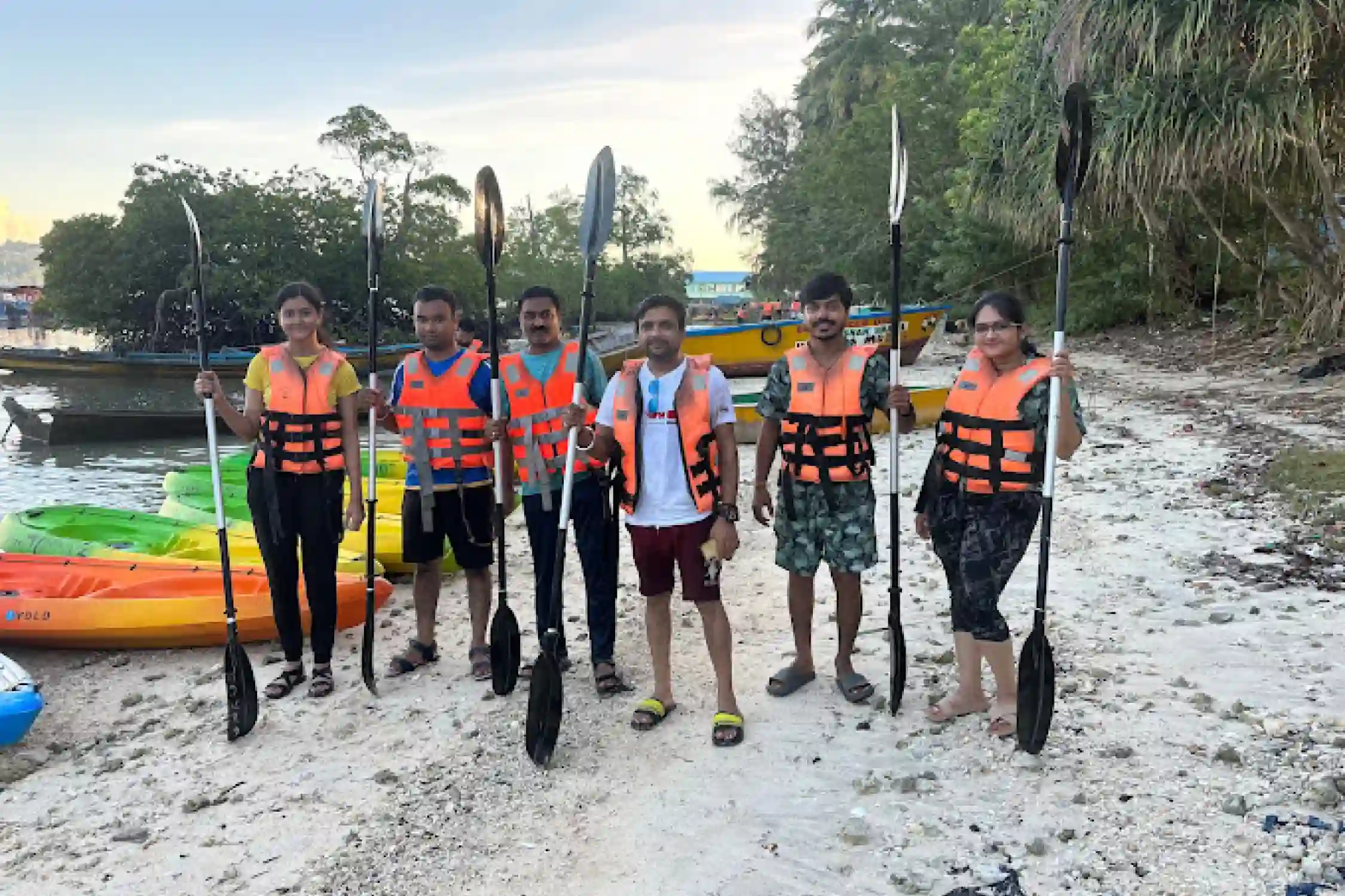 Kayaking in Swaraj Dweep