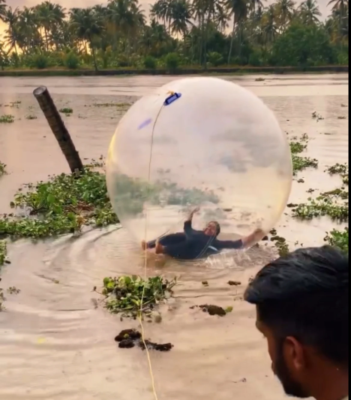 Water Zorbing in Kumarakom