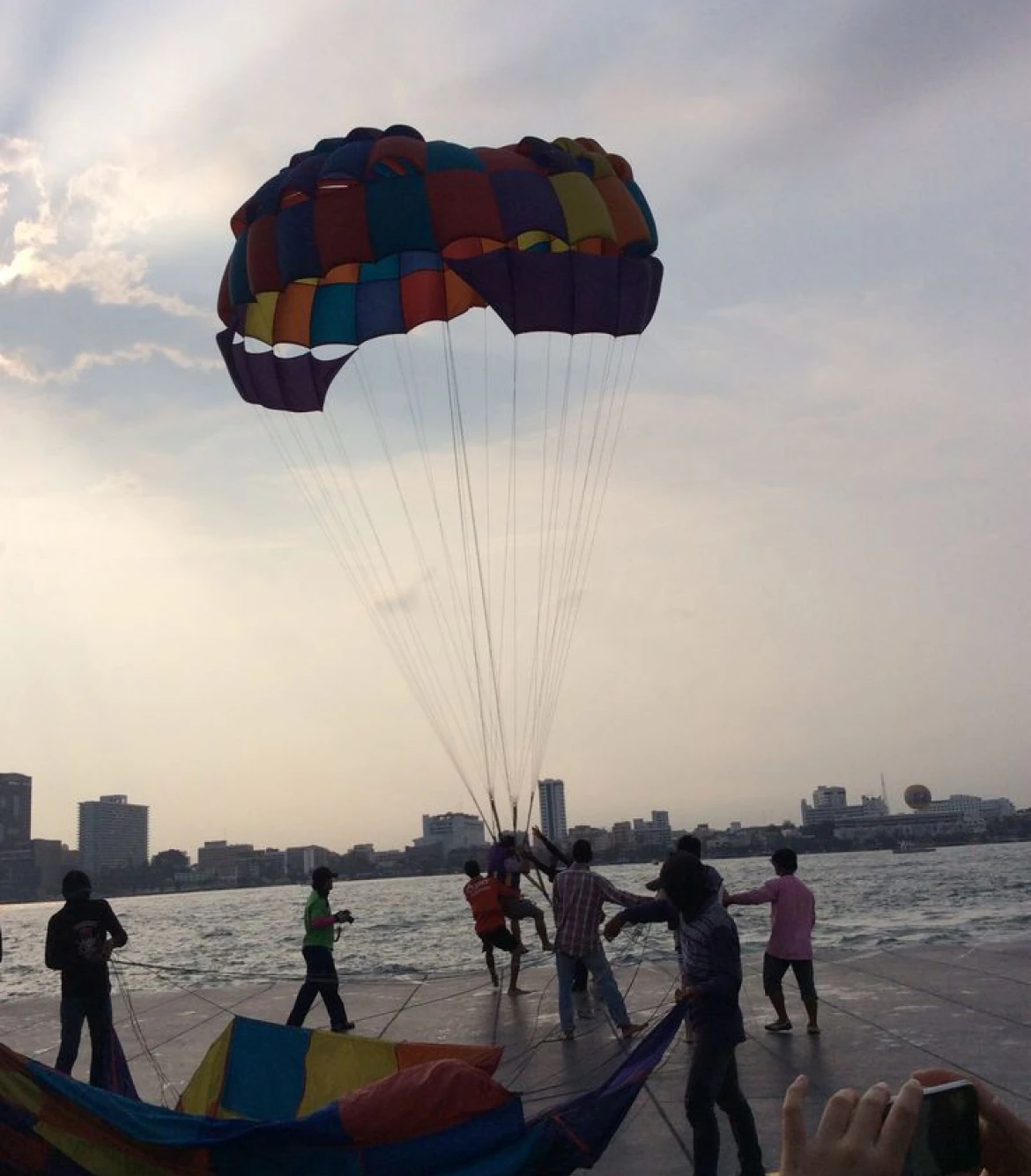 Parasailing in Tsunami Island