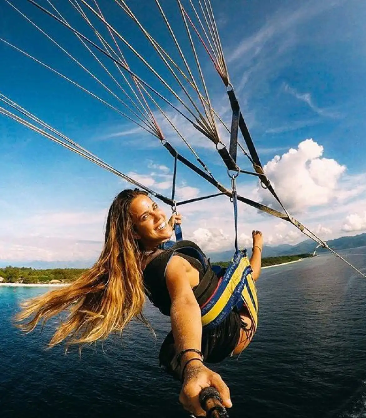 Parasailing in Tsunami Island