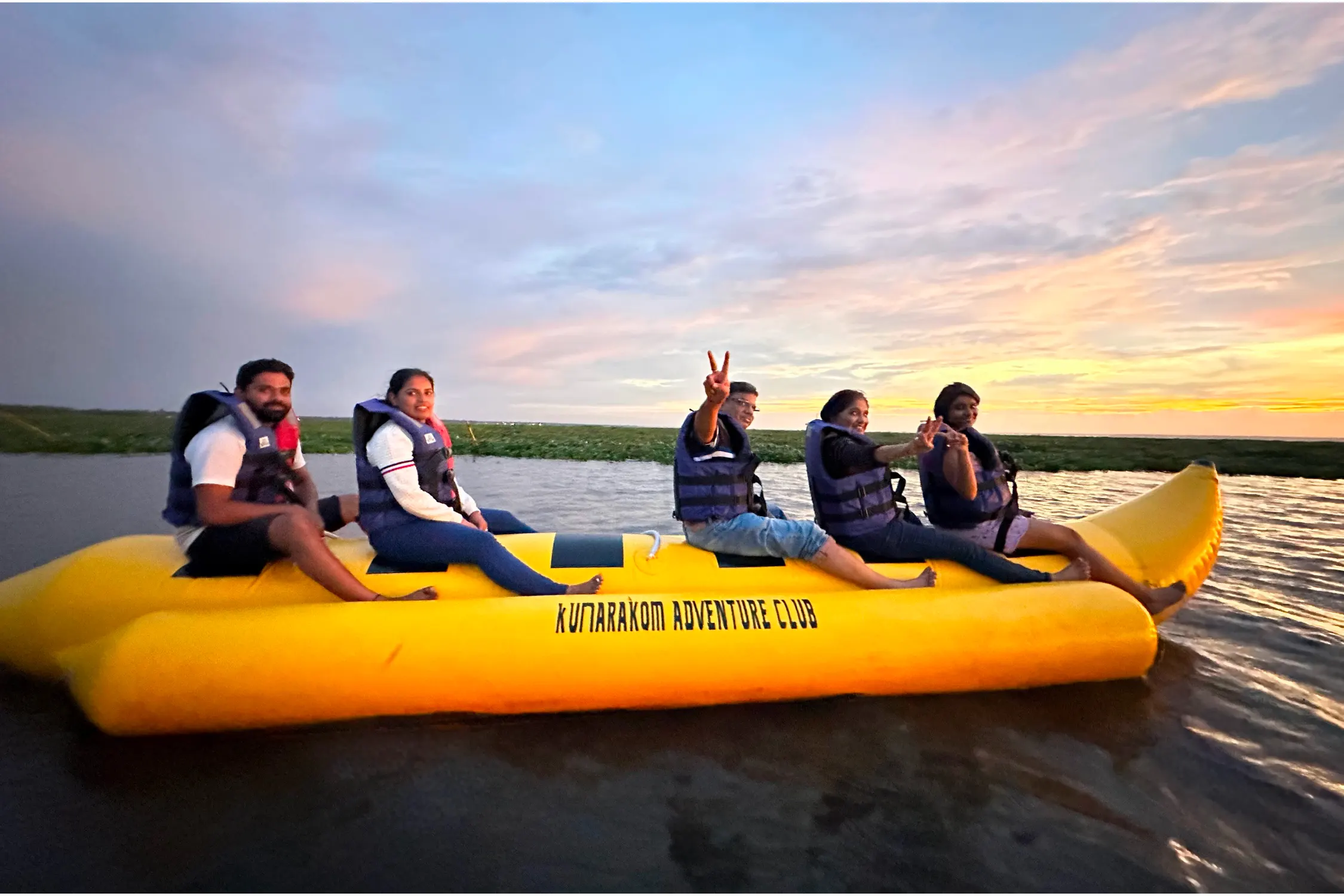 Banana Ride in Kumarakom