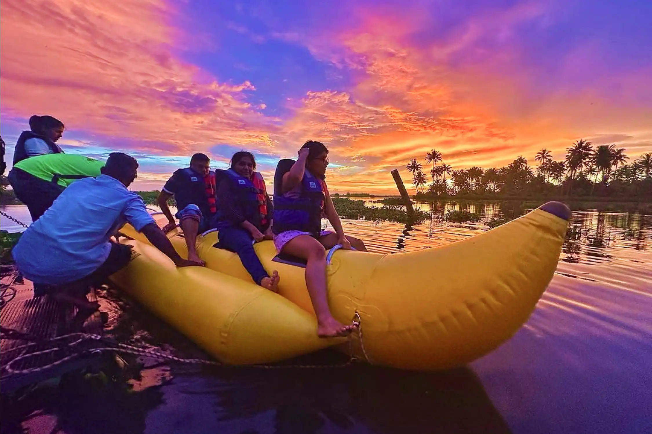 Banana Ride in Kumarakom