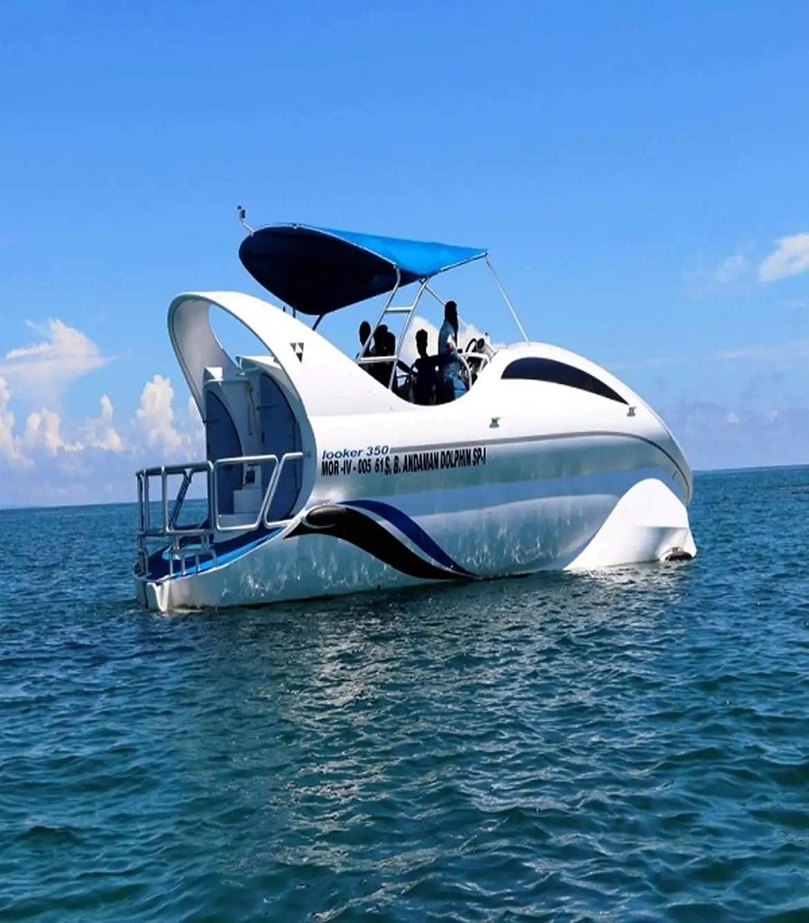 Glass Bottom Boat Ride in Neil Island