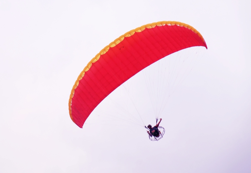 Powered Paragliding in Saputara, Gujarat