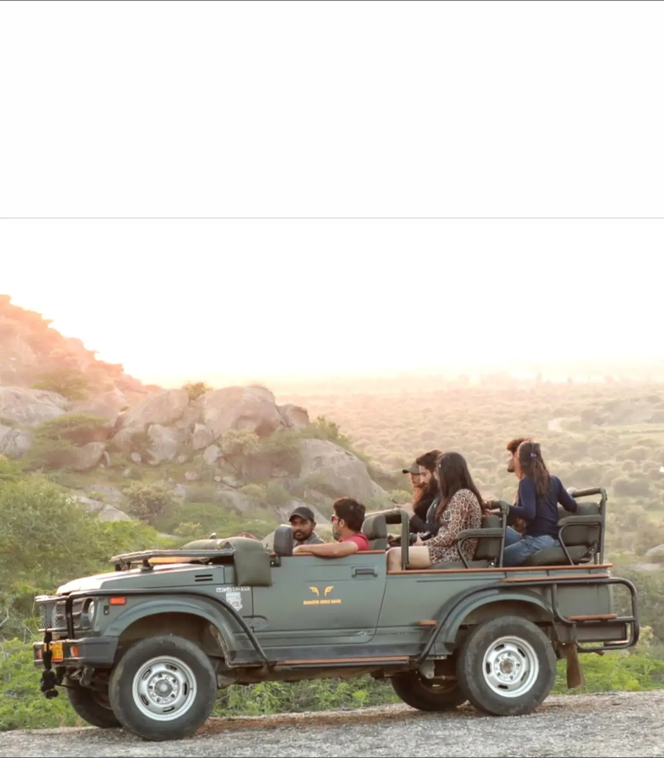 Jeep Safari At Ranakpur In Rajasthan