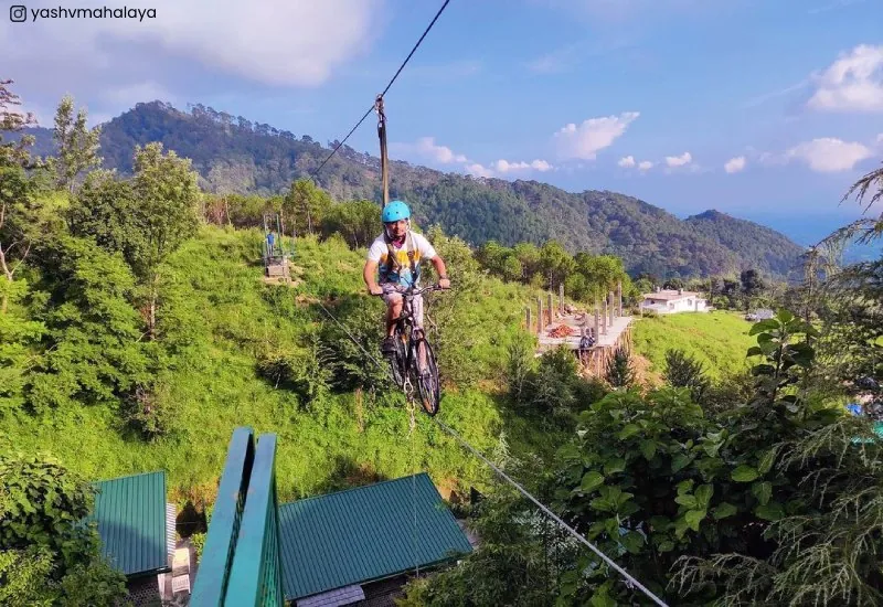 Sky Cycling in Vrindavan