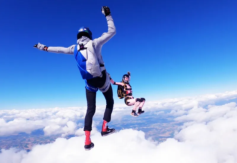 Skydiving near Delhi