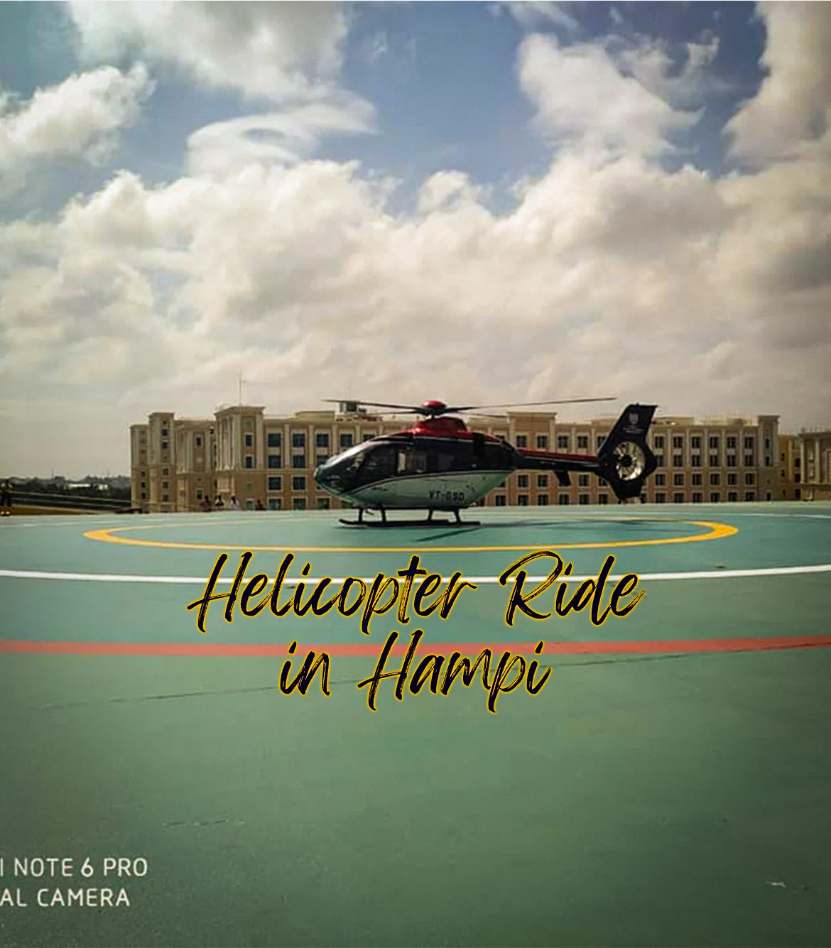 Helicopter Ride in Hampi