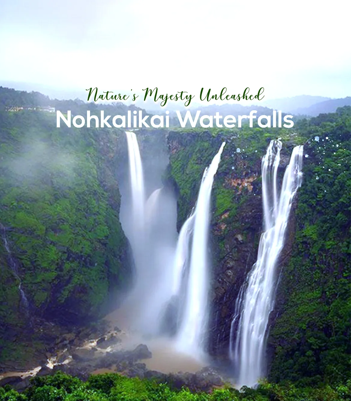 One Day Guwahati to Nohkalikai Waterfalls Sightseeing Trip