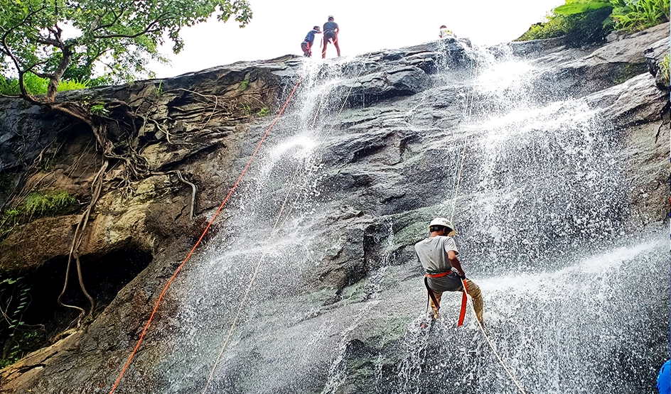 Waterfall Rappelling in Bhivpuri