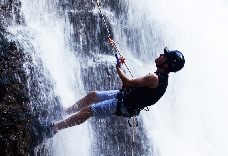 Waterfall Rappelling at Amsoi