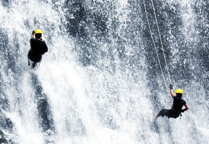 Waterfall Rappelling at Amsoi