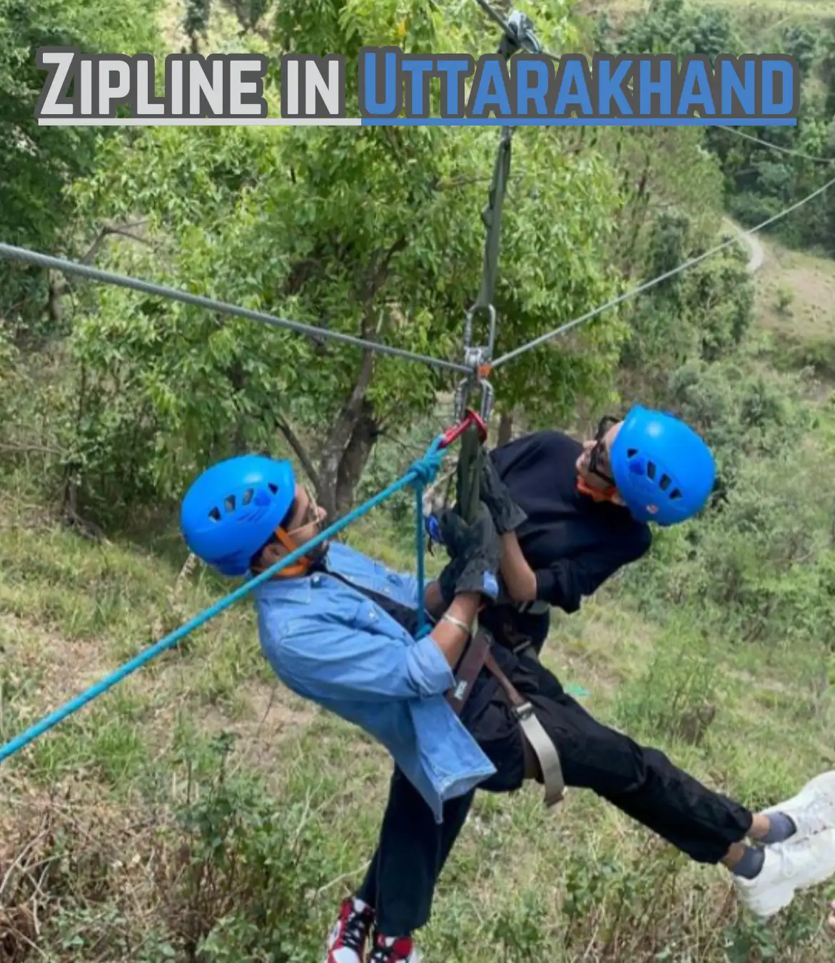 Zipline in Bhowali, Uttarakhand