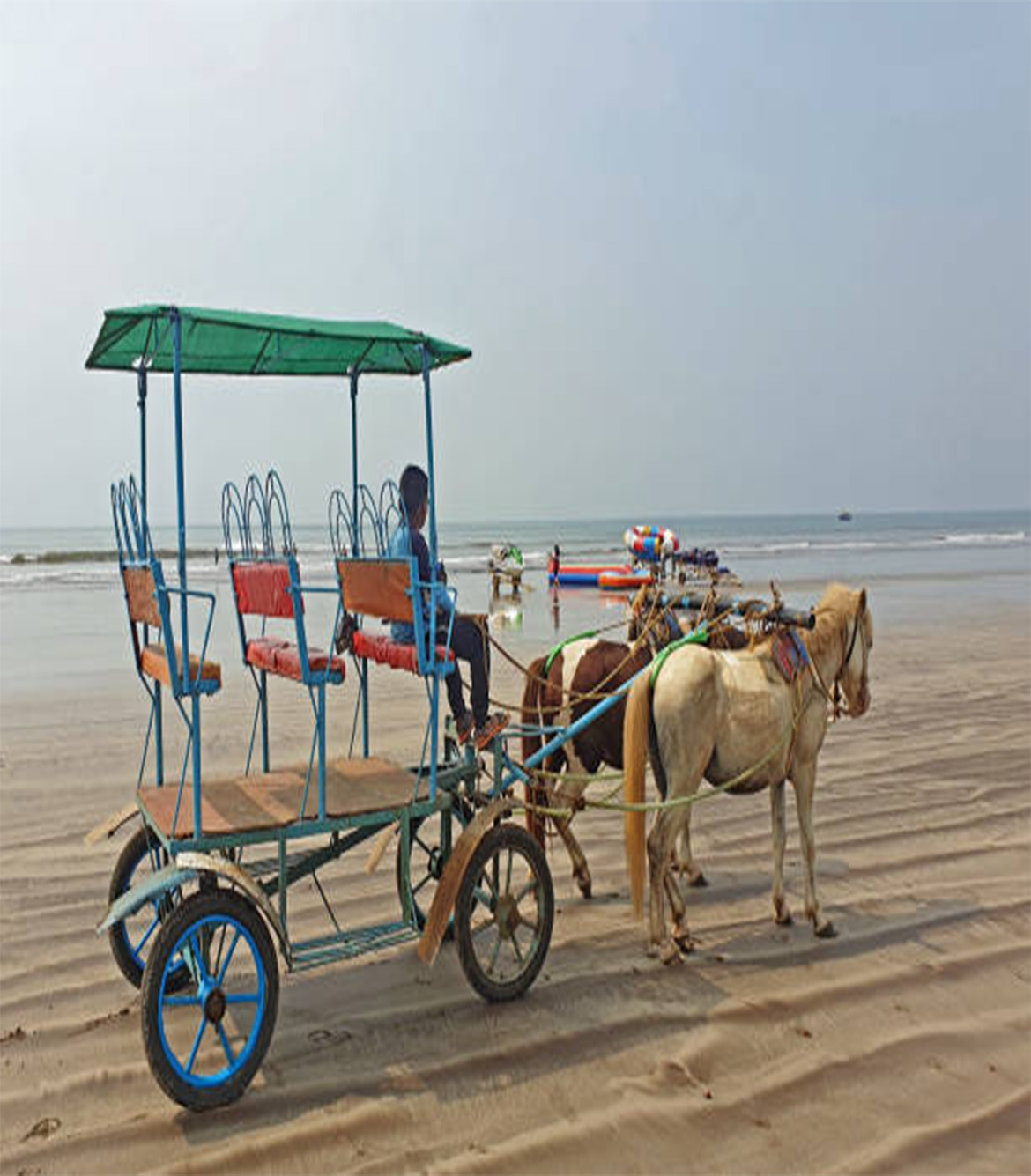 Horse Shaped Boat Ride in Diveagar Beach