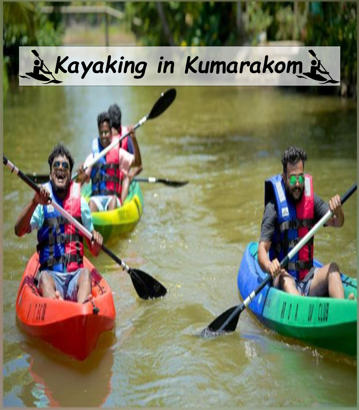 Kayaking in Kumarakom