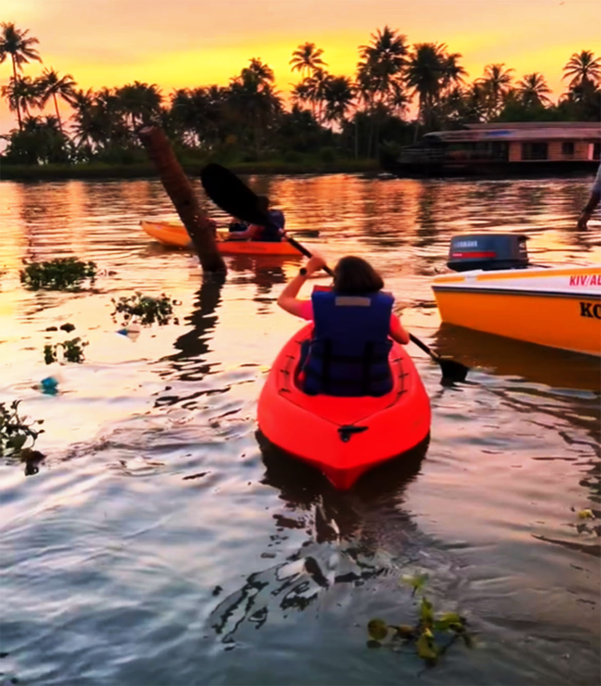 Kayaking in Kumarakom