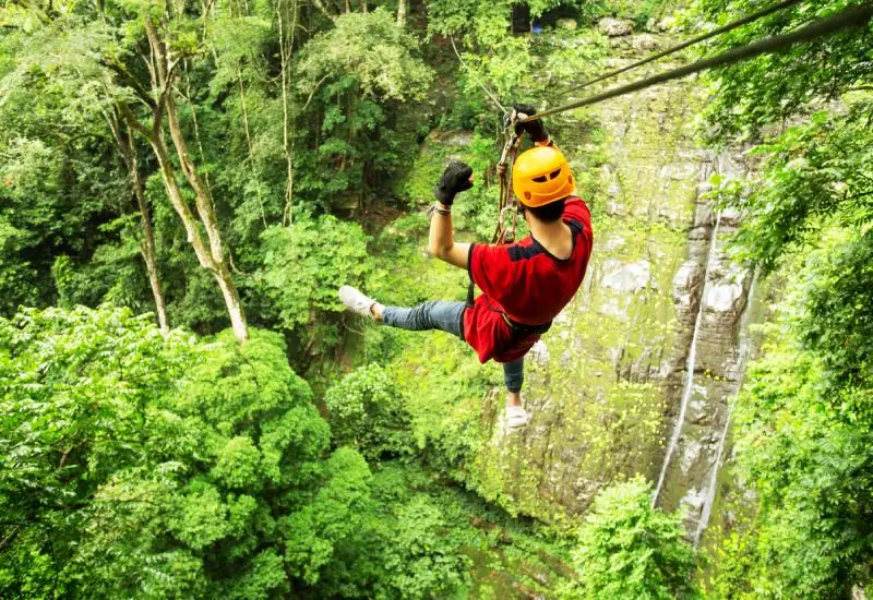 Zipline in Ananthagiri Hills, Telangana